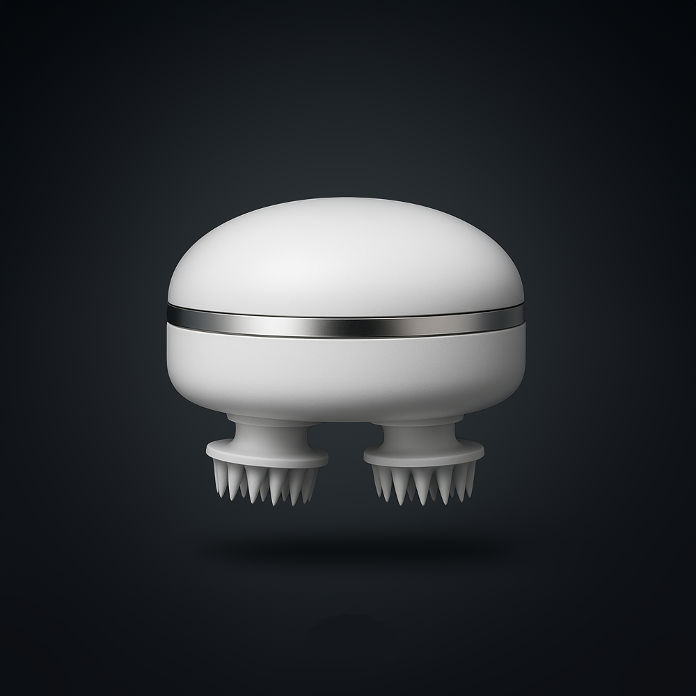 Hair Density and Growth-Stimulating Red Light Therapy Scalp Massager | 6 Months Warranty