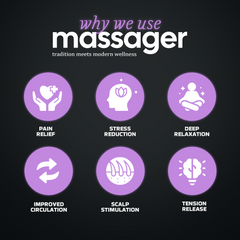 Hair Density and Growth-Stimulating Red Light Therapy Scalp Massager | 6 Months Warranty