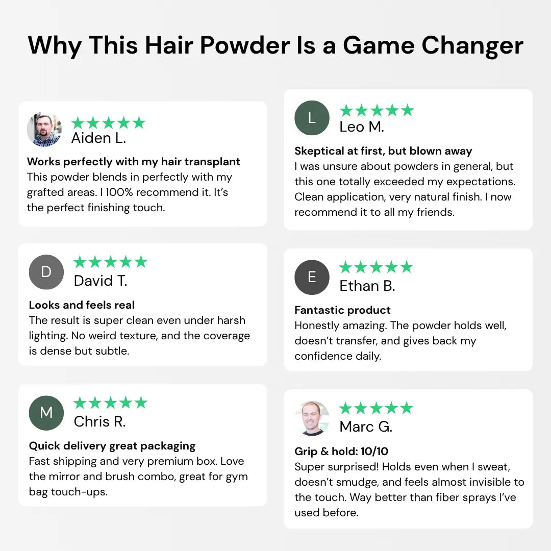 Hairo Hair Filler Powder: Instant Volume, Thicker Hair, Natural Look