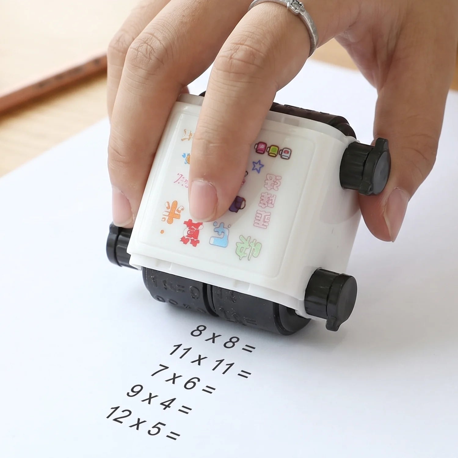 2 in 1 Math Exercise Assignment Roller Stamp