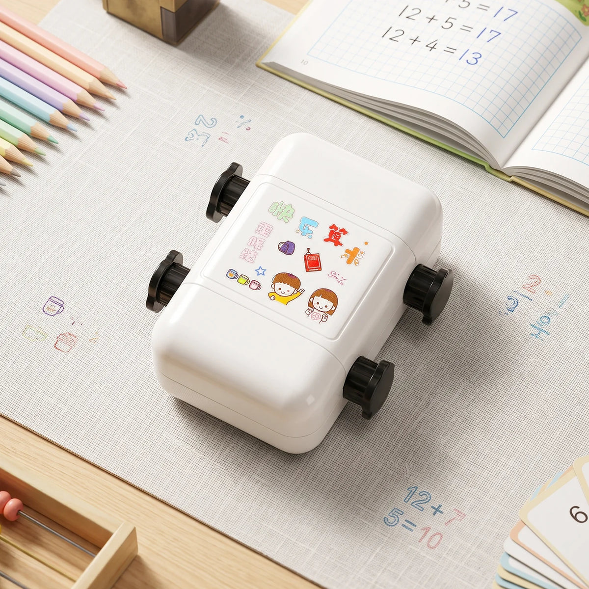 2 in 1 Math Exercise Assignment Roller Stamp