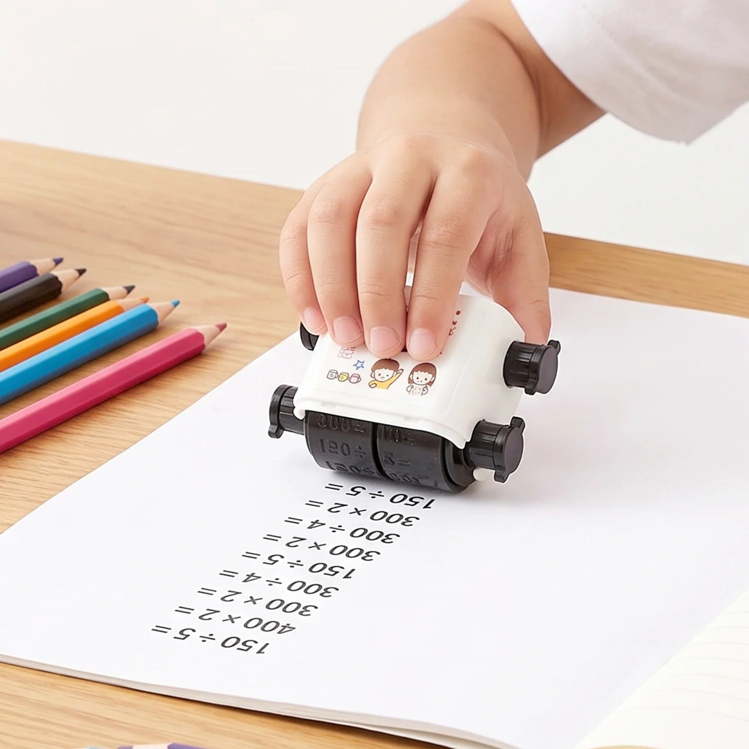 2 in 1 Math Exercise Assignment Roller Stamp