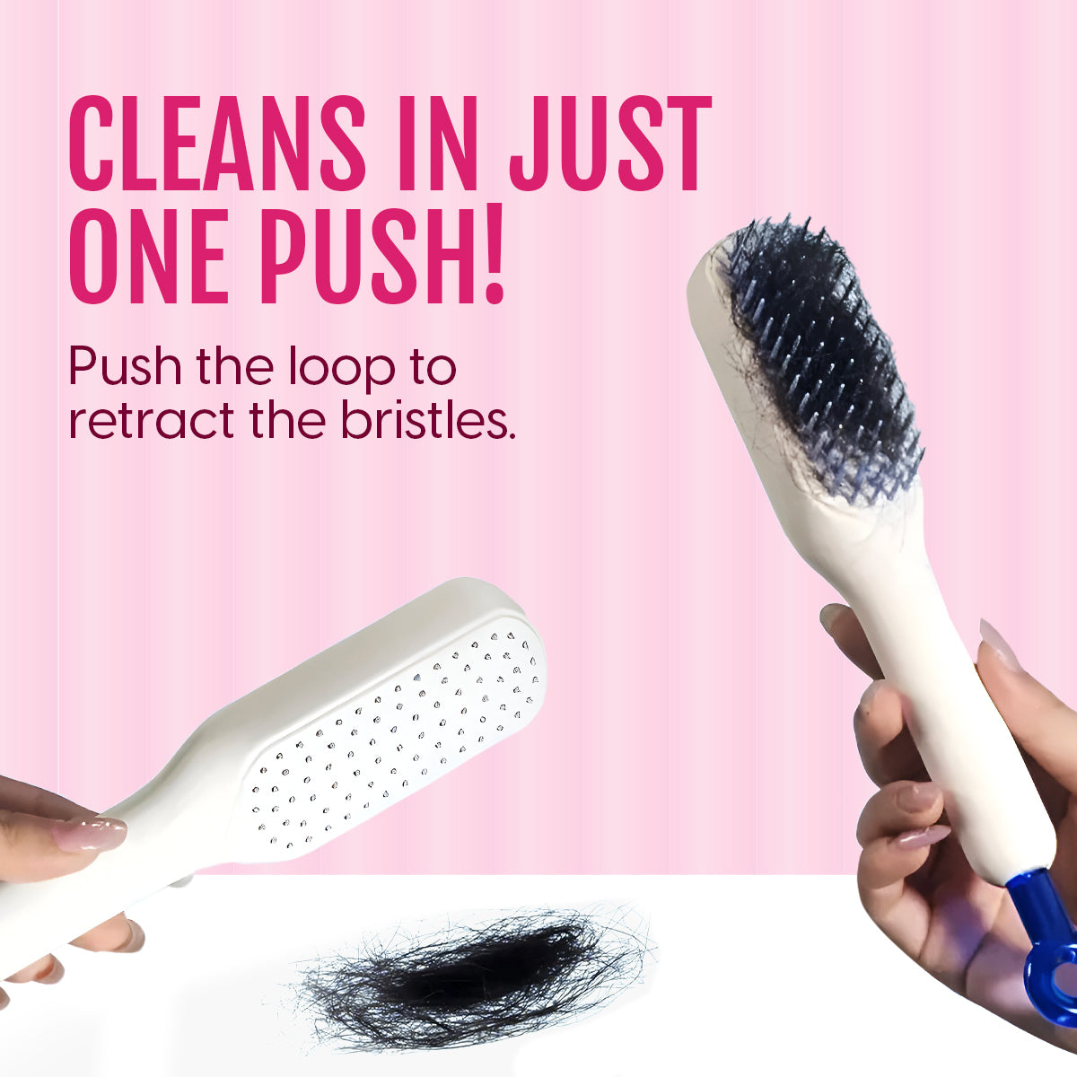 Self Cleaning Hair Brush