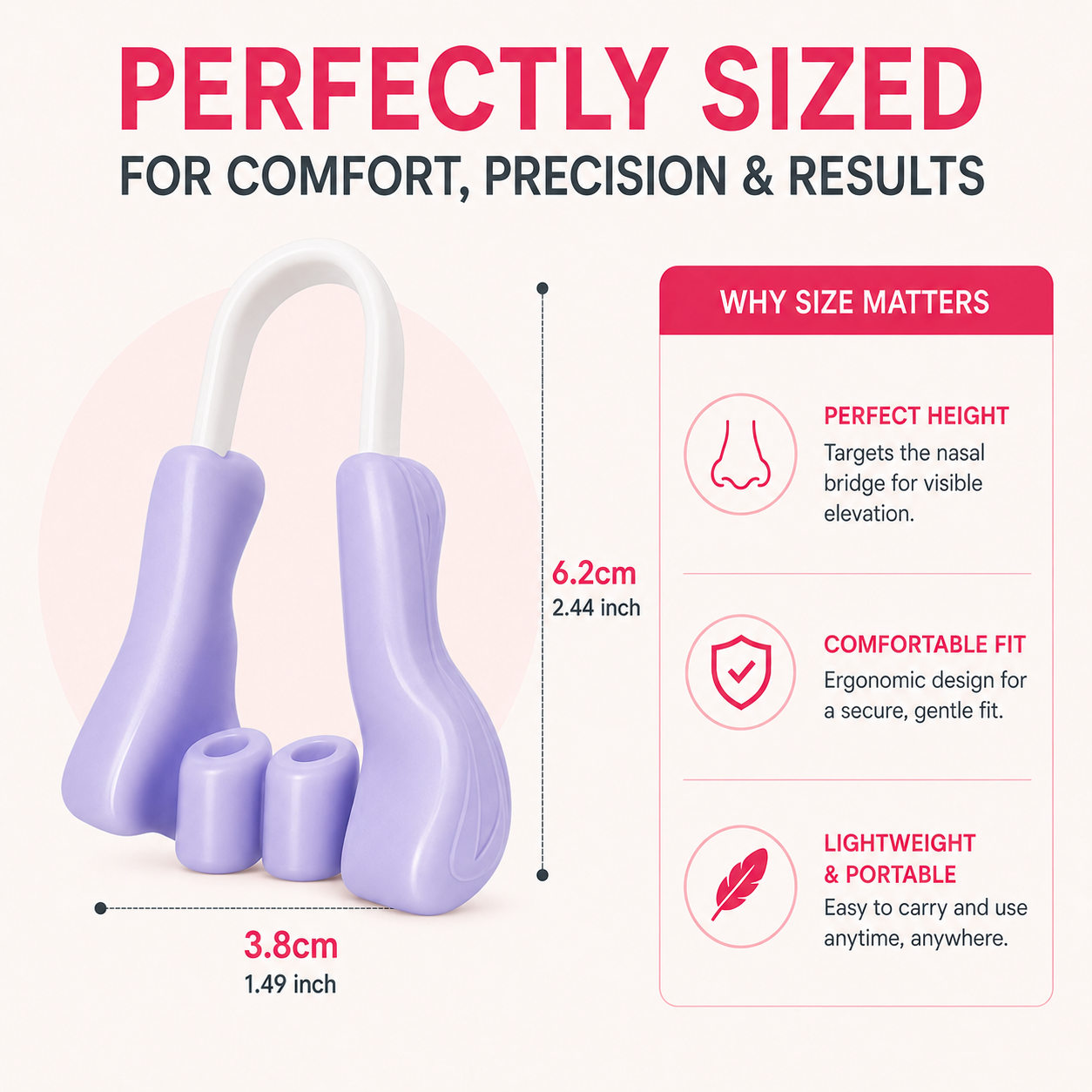 Blinqo Nose Clip – Non-Invasive Nose Shaping & Nasal Bridge Lifting Tool