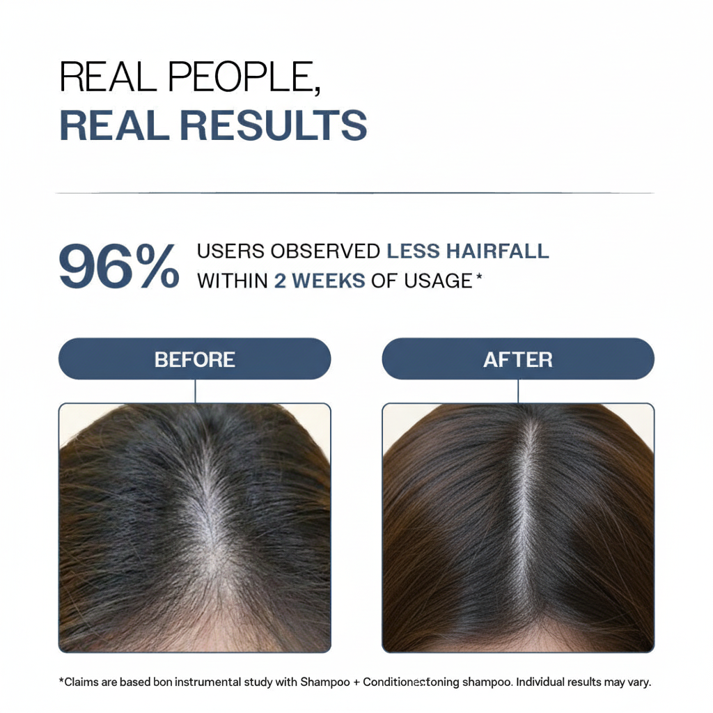 Blinqo Hair Detox Anti Hairfall Shampoo (100ml) – Clinically Tested, Sulphate Free