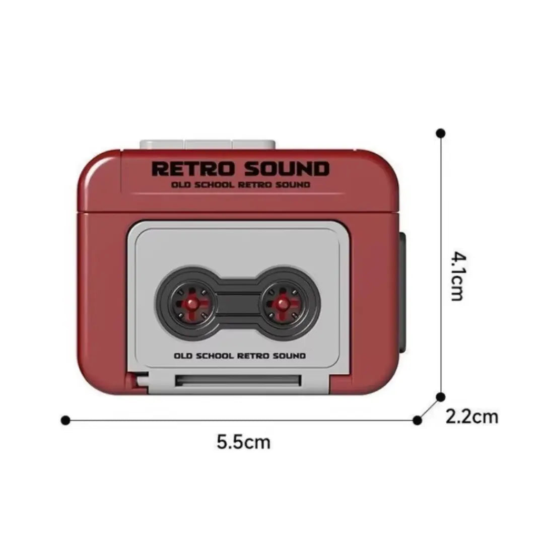 Blinqo Retro Cassette Voice Recorder Keychain