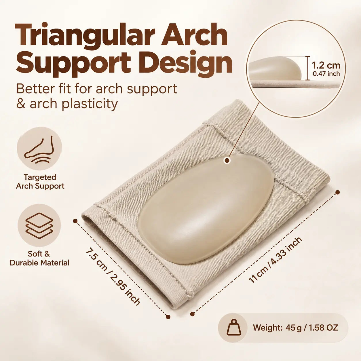 Gel Arch Support Band – Cushioned Foot Support for Heels, Walking & Long Standing