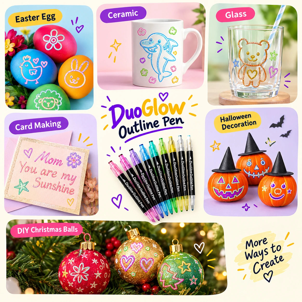 Blinqo DuoGlow Outline Pens