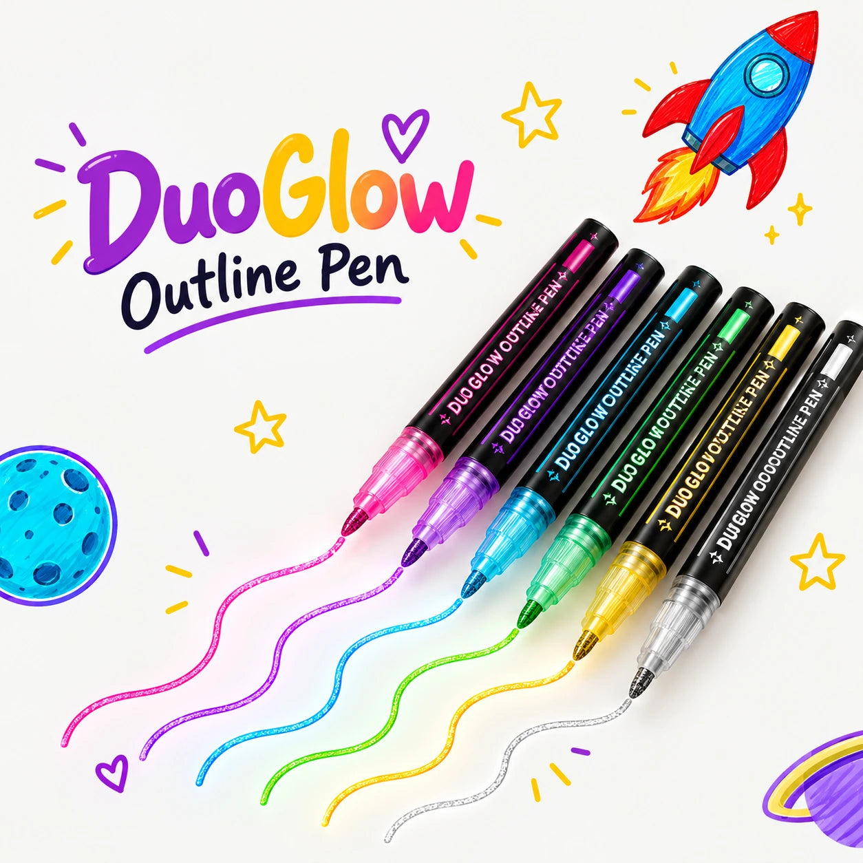 Blinqo DuoGlow Outline Pens