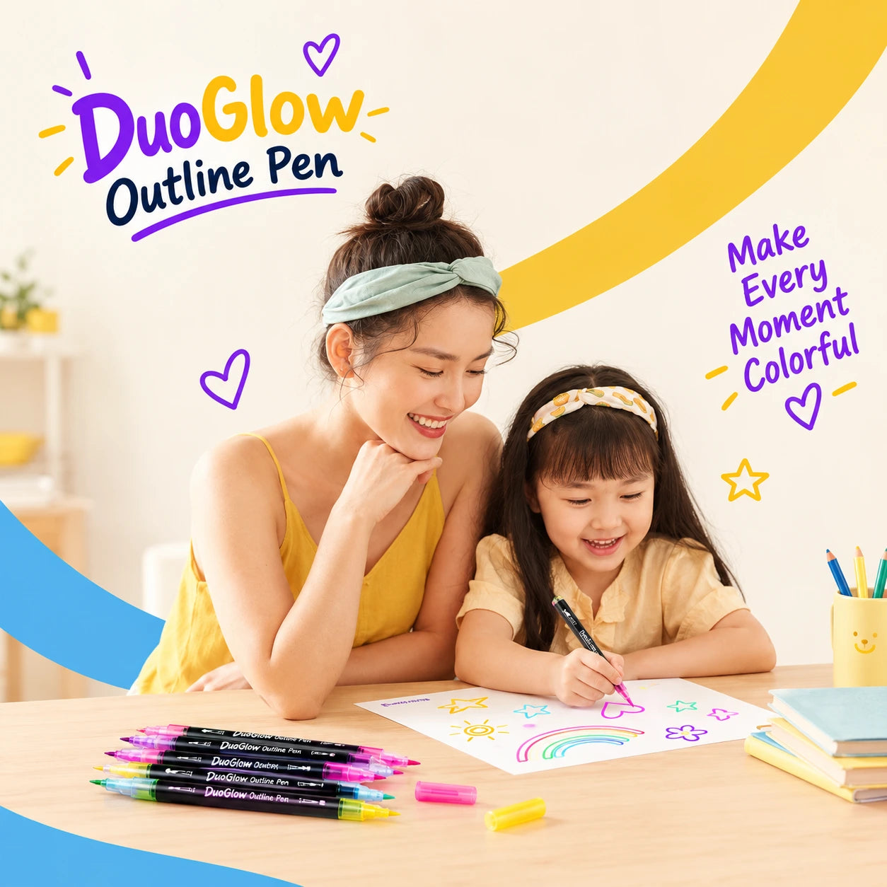 Blinqo DuoGlow Outline Pens