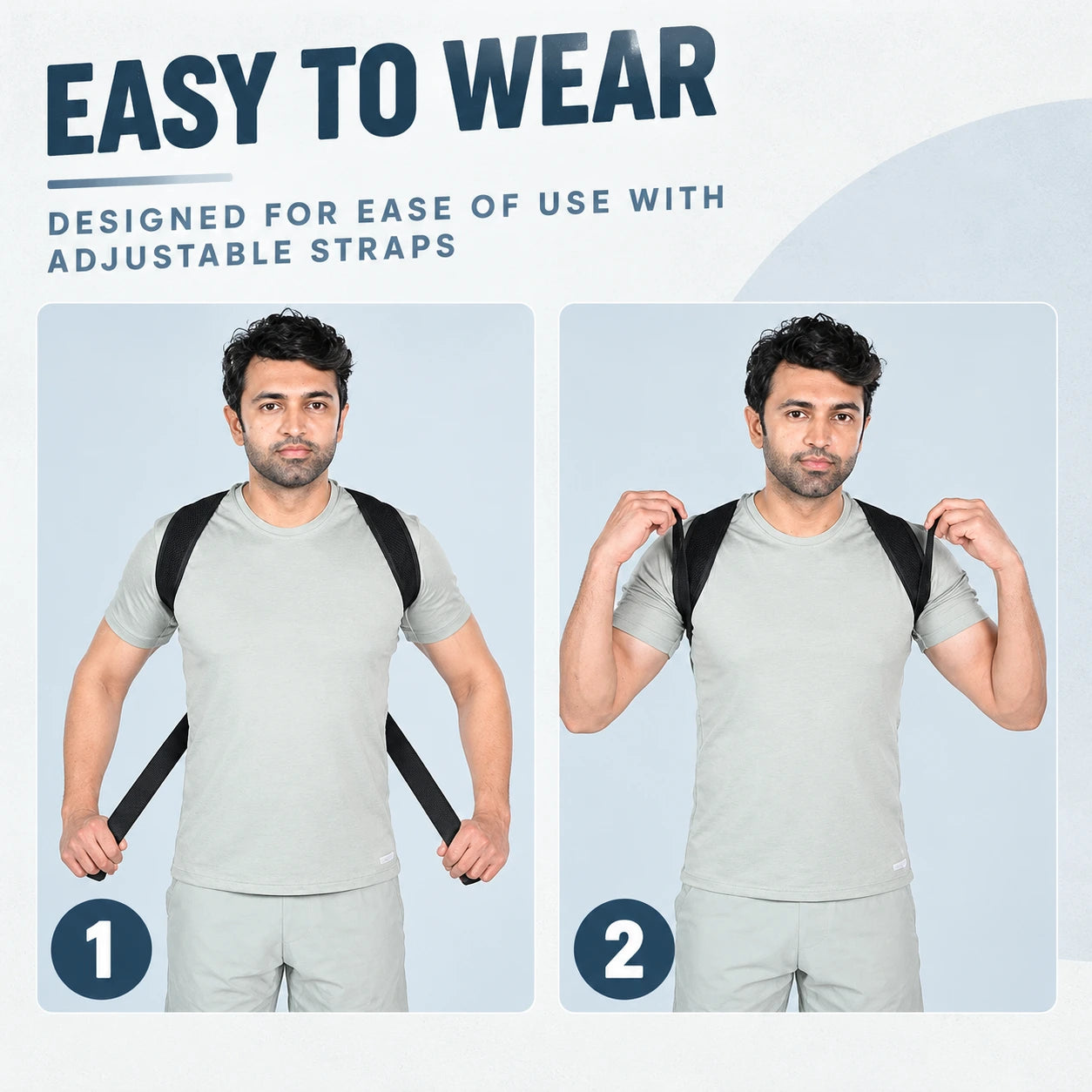 Adjustable Posture Corrector Brace for Men & Women | Back & Shoulder Support Belt