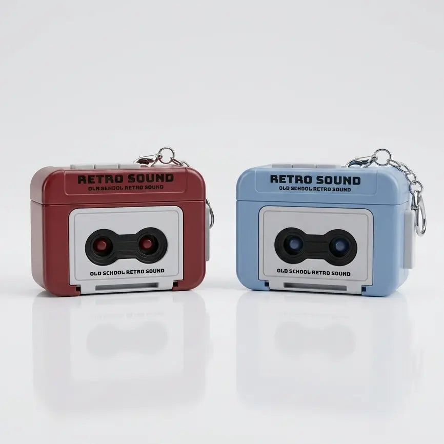 Blinqo Retro Cassette Voice Recorder Keychain