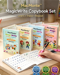 MacMonte™ MagicWrite Reusable Practice Copybook Set