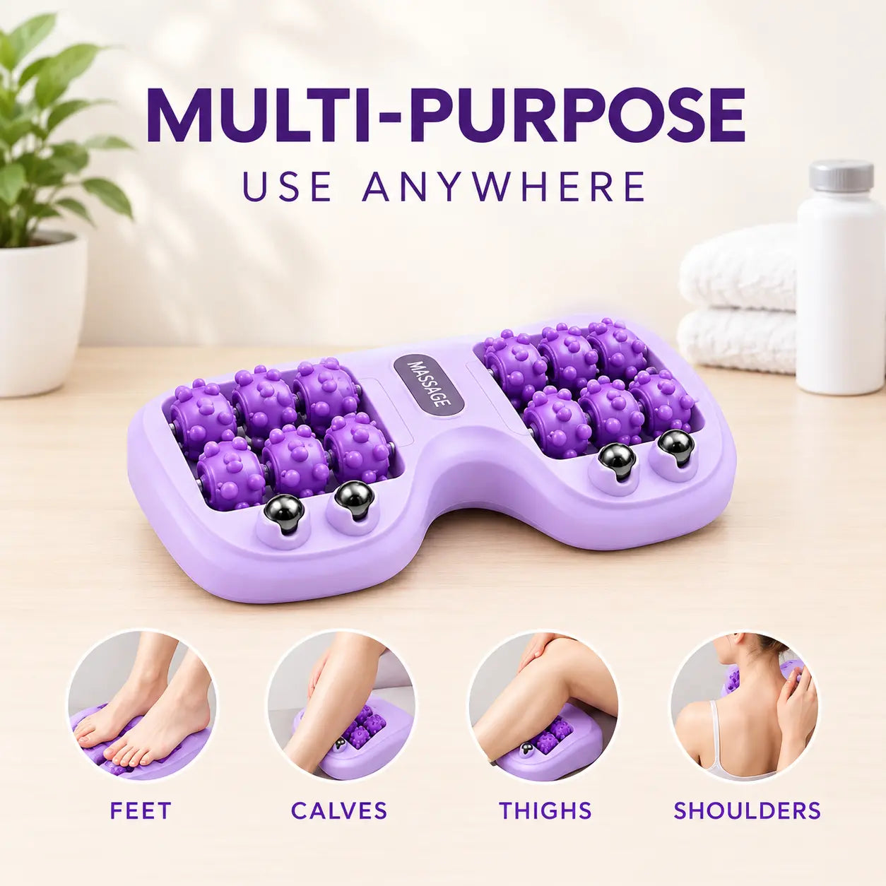 Blinqo Foot Massager – Textured Massage Roller for Everyday Relaxation