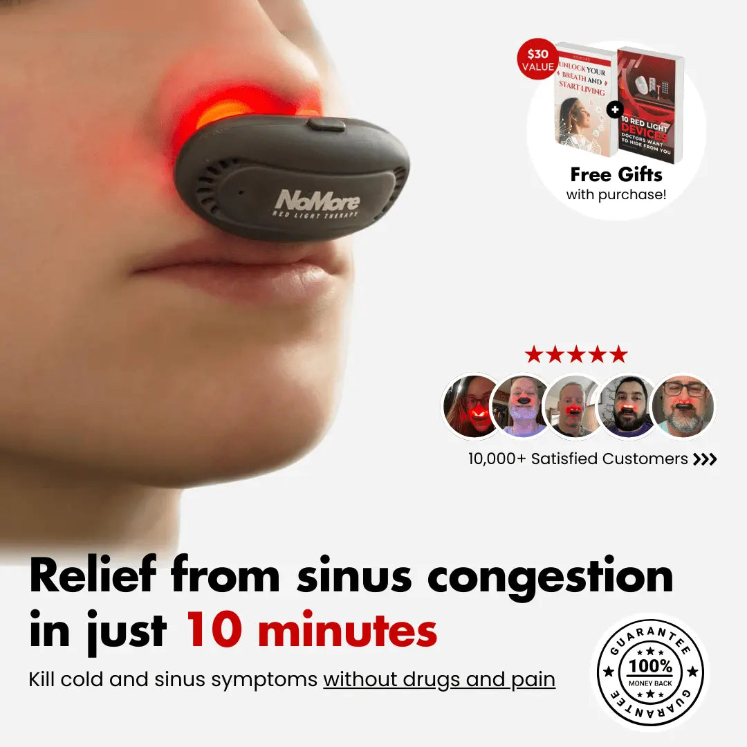 Blinqo Red Light Therapy for Cold, Sinus & Allergy Relief