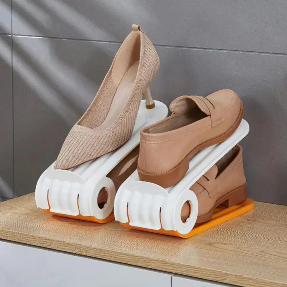 Blinqo Double-Layer Adjustable Shoe Organizer