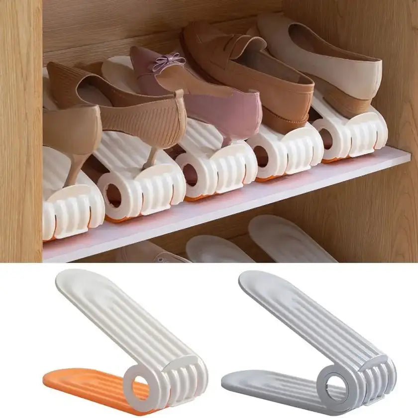 Blinqo Double-Layer Adjustable Shoe Organizer