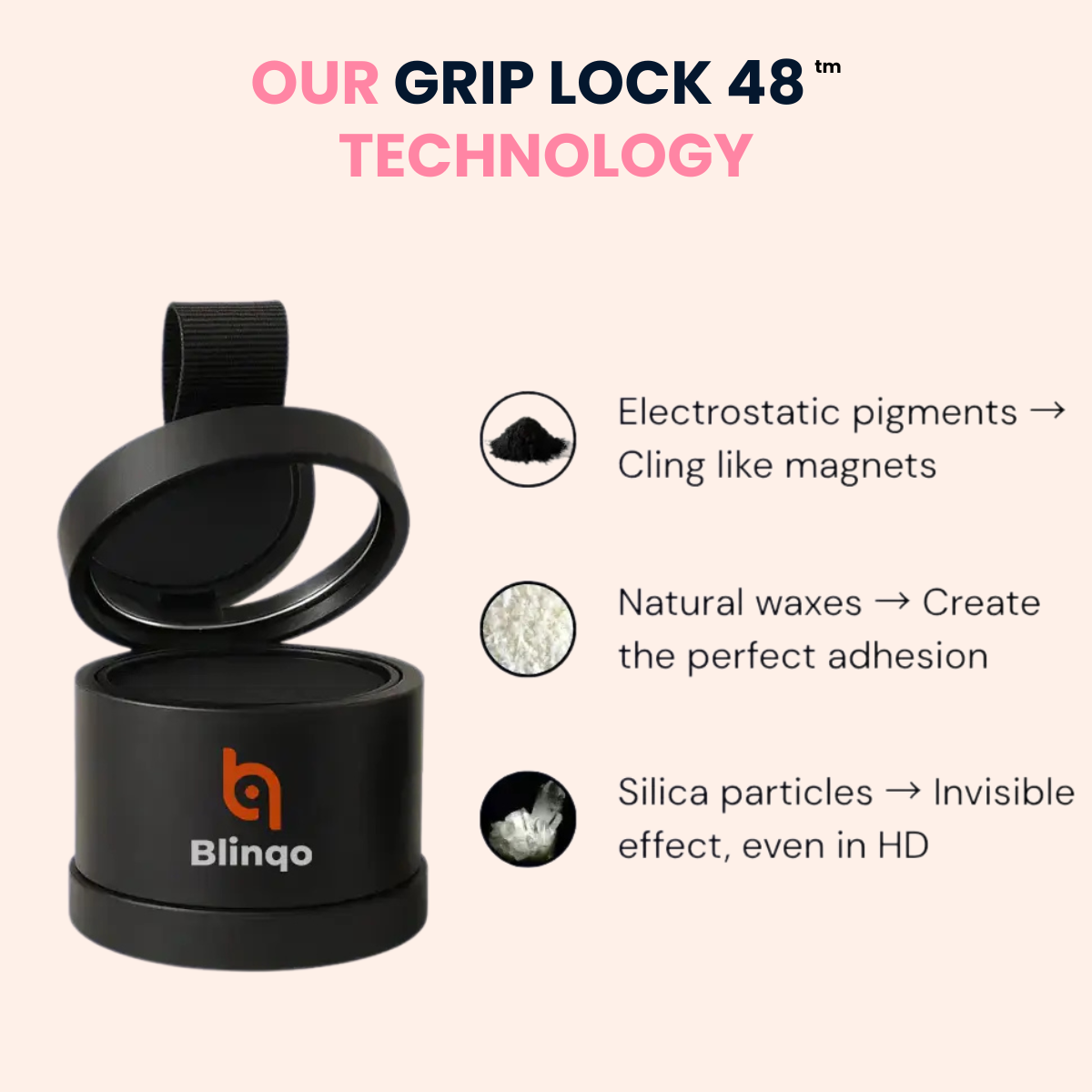Blinqo Hair Filler Powder for Women – Instant Volume & Thicker Hair