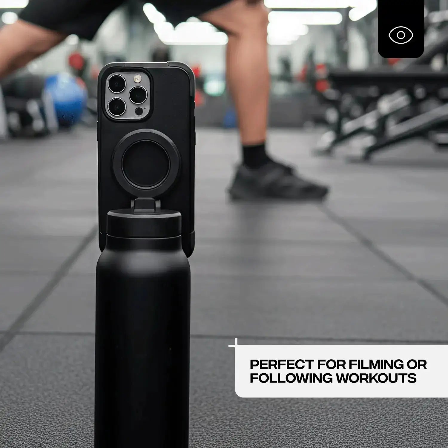 Blinqo Magnetic Phone Holder Water Bottle – 800ml Leakproof Insulated Bottle with MagSafe-Style Mount
