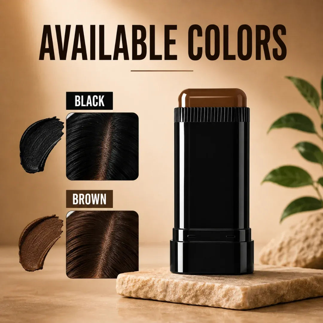 Blinqo 2-in-1 Hair Colour Touch-Up Stick with Comb | Instant Grey Hair Coverage (20g)