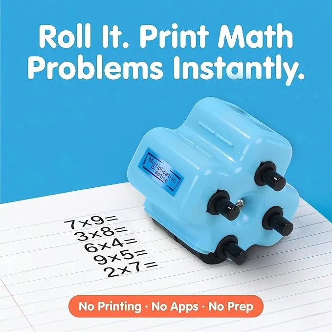 Math Exercise Sum 4 in 1 Assignment Roller Stamp