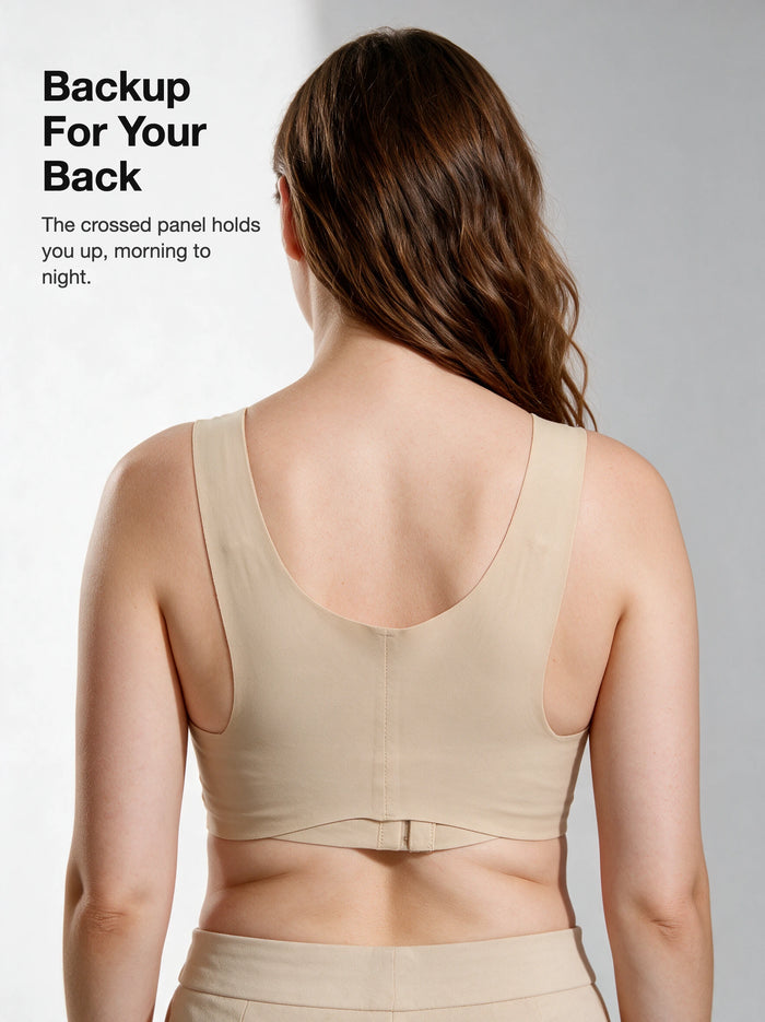 Posture Corrector Bra for Women – Wire-Free Front Closure Support Bra